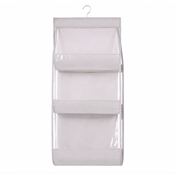 6 Pocket Hanging Handbag Organizer, Closet Bag Storage Holder for Purses, Totes and Accessories, TIKA