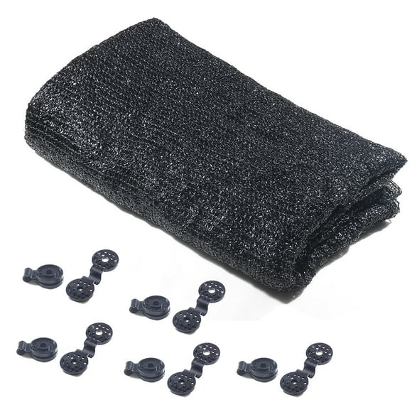 Soidarity Tela parasol portátil lavable impermeable 40 tasa de sombreado árbol transpirable red colgante para vehículo 2x3 metros 10 Clips carpas 2x3 metri 10 clip