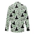 thumbnail image 5 of LTTVQM Halloween Holiday Event Men Daily Corduroy Blazer Warm Thick Fabric Side Pockets Single Button Notched Lapel Sport Suit Casual Outer Coat Mint Green L, 5 of 6