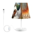 thumbnail image 2 of Dog and Sunglasses Boom Forest People LED Desk Lamp Table Lamp USB Bedside Nightstand Small Lamp for Bedroom Living Room Kids Room, 2 of 8