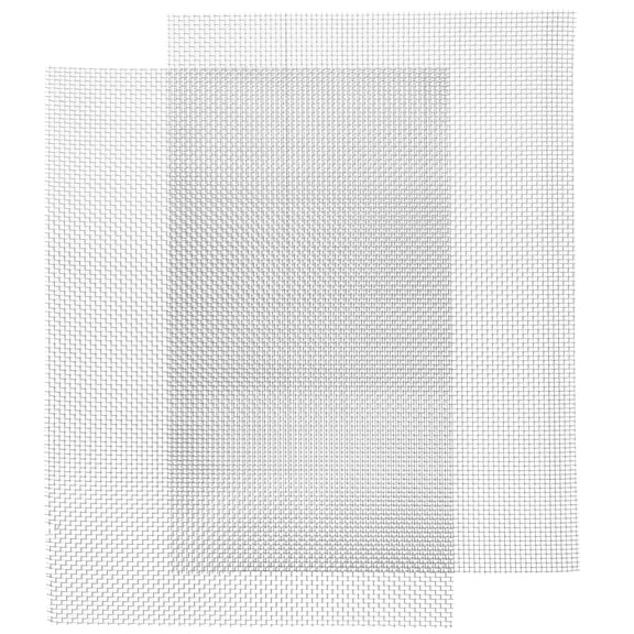 2 Pcs Tinsel Metal Grid Wire Garden Fence DIY Wire Mesh Filter Screen Mesh Screen Stainless Steel