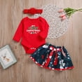 thumbnail image 3 of Newborn Baby Girl Christmas Clothes MY 1st First CHRISTMAS Romper Tutu Outfits, 3 of 5
