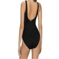 thumbnail image 3 of 2 Bamboo Womens Solid Metal Ring Accent Bikini Swimsuit;16, 3 of 3