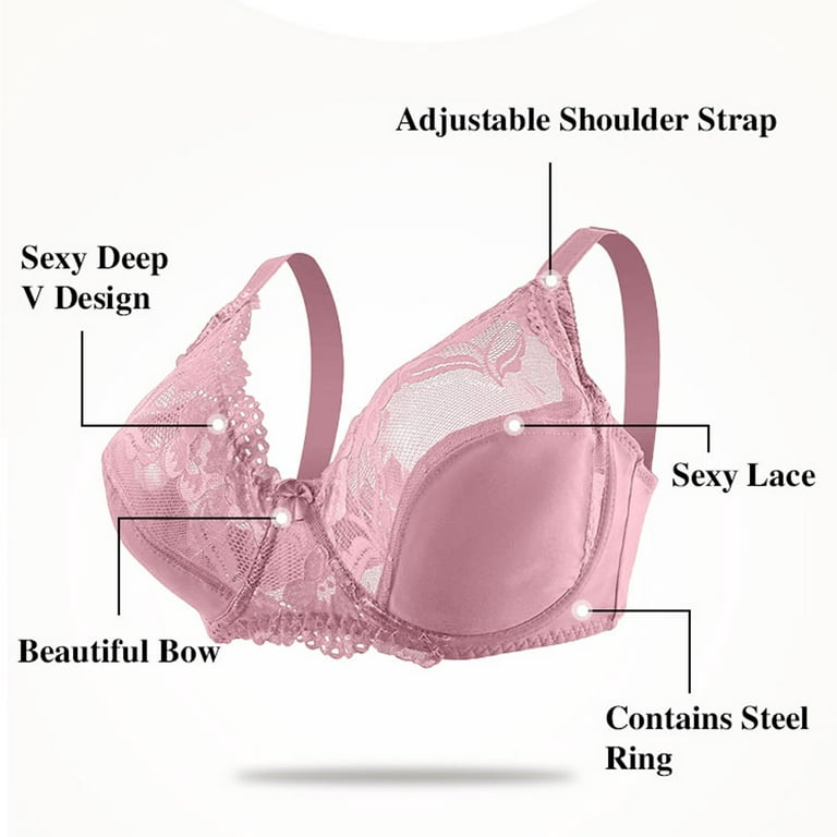 Padded T Shirt Bras for Women Ladies Bra Underwear Ultra-thin And  Adjustable Breathable Bra Transparent Underwire T-shirt Bra Padded  Bralettes for