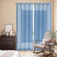 thumbnail image 3 of Kitchen Curtains 84 Inch Length 2 Panels, Sky Blue Retro Greek Key Grommets Window Treatment Curtain, Geometric Greece Ancient Farmhouse Thermal Curtains Drapes for Living Room/Bathroom, 3 of 9