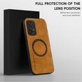 thumbnail image 3 of Mantto for Samsung Galaxy A23 4G Case Compatible with MagSafe Charging, Vegan PU Leather Slim Classic Luxury Elegant Thin Drop Protection Protective Cover for Samsung Galaxy A23 4G, Brown, 3 of 9
