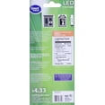 thumbnail image 2 of Great Value LED Frosted Tube Light Bulb, 4W (40W Equivalent), Soft White, Dimmable, 1 Count, 2 of 2