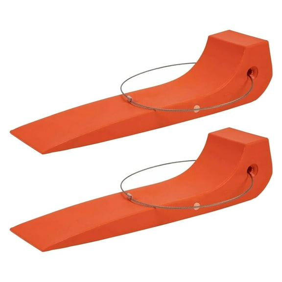 (2 Pack) Tire Skates for Tow Truck Wrecker Rollback Carrier Safety Orange