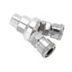 thumbnail image 5 of 2 Way Connector G1/2 Thread Quick Coupler Carbon Steel Chrome Plated Air Splitter Rotatable Pneumatic Fitting, 5 of 5