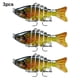 thumbnail image 5 of Naiovety Paquete de 3 señuelos de pesca de plástico de agua salada cebo falso atracción al aire libre Swimbaits artificiales Crankbait accesorio 10cm Pescar Tipo 1 Naiovety OD023723-01, 5 of 6