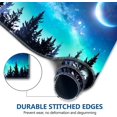 thumbnail image 3 of Large Gaming Mouse Pad Extended Mouse Pad with Stitched Edge, Keyboard Mouse Mat Non-Slip Rubber Base Desk Pad 31.5x11.8 inch for Office Home Game Work, Forest Moon Sky, 3 of 6