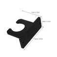 thumbnail image 2 of CHICHUMID Baseball Bat Rack Acrylic Wall Mount Hanger 2Pcs Black Organizing for Indoor Sports Storage, 2 of 8