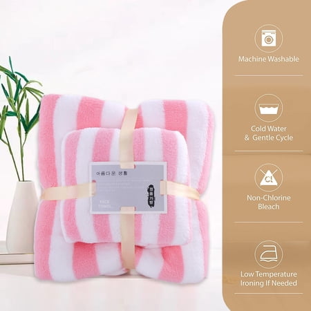 Specollect Clearance 1 Packs Velvet Absorbent Cotton Bath Towel Set 100% Cotton Soft Absorbent Turkish Towels for Bathroom Bath Towels Hand Towels Washcloth Towel Set