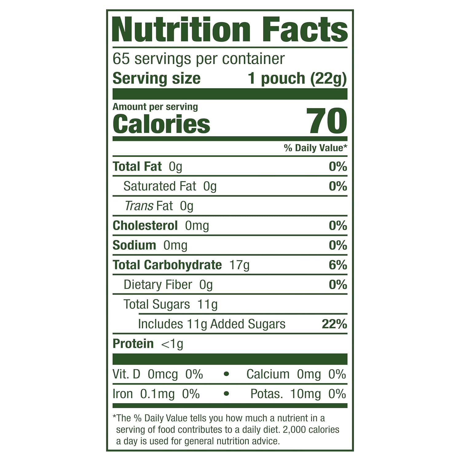 Black Forest Organic Gummy Bears Pouches, 0.8 Oz (65 Count)
