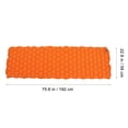 thumbnail image 2 of EeaseMX Colchón inflable ultraligero para tienda de campaña al aire libre, portátil, impermeable (naranja), 2 of 8