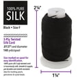 thumbnail image 3 of Cordón de seda The Beadsmith Pure Silk F, 420 pies, negro, 3 of 7