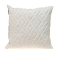 thumbnail image 1 of HomeRoots 402718 Jacquard Diamond Pattern Decorative White Throw Pillow, 1 of 1