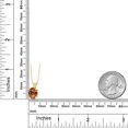 thumbnail image 2 of Gem Stone King 14K Yellow Gold Ecstasy Mystic Topaz Solitaire Pendant Necklace for Women | 3.20 Cttw | Gemstone November Birthstone | Oval 10X8MM | with 18 inch Silver Chain, 2 of 4