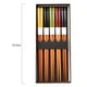 thumbnail image 5 of Palillos reutilizables, estilo japonés clásico, madera natural, paquete de regalo con función antideslizante, perfecto para la cocina asiática, 5 of 8