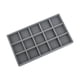 thumbnail image 1 of Caja de almacenamiento de joyería 3 en 1 gris, organizador de escritorio, estante para maquillaje, aretes, pulsera, estante para anillos, 1 of 7