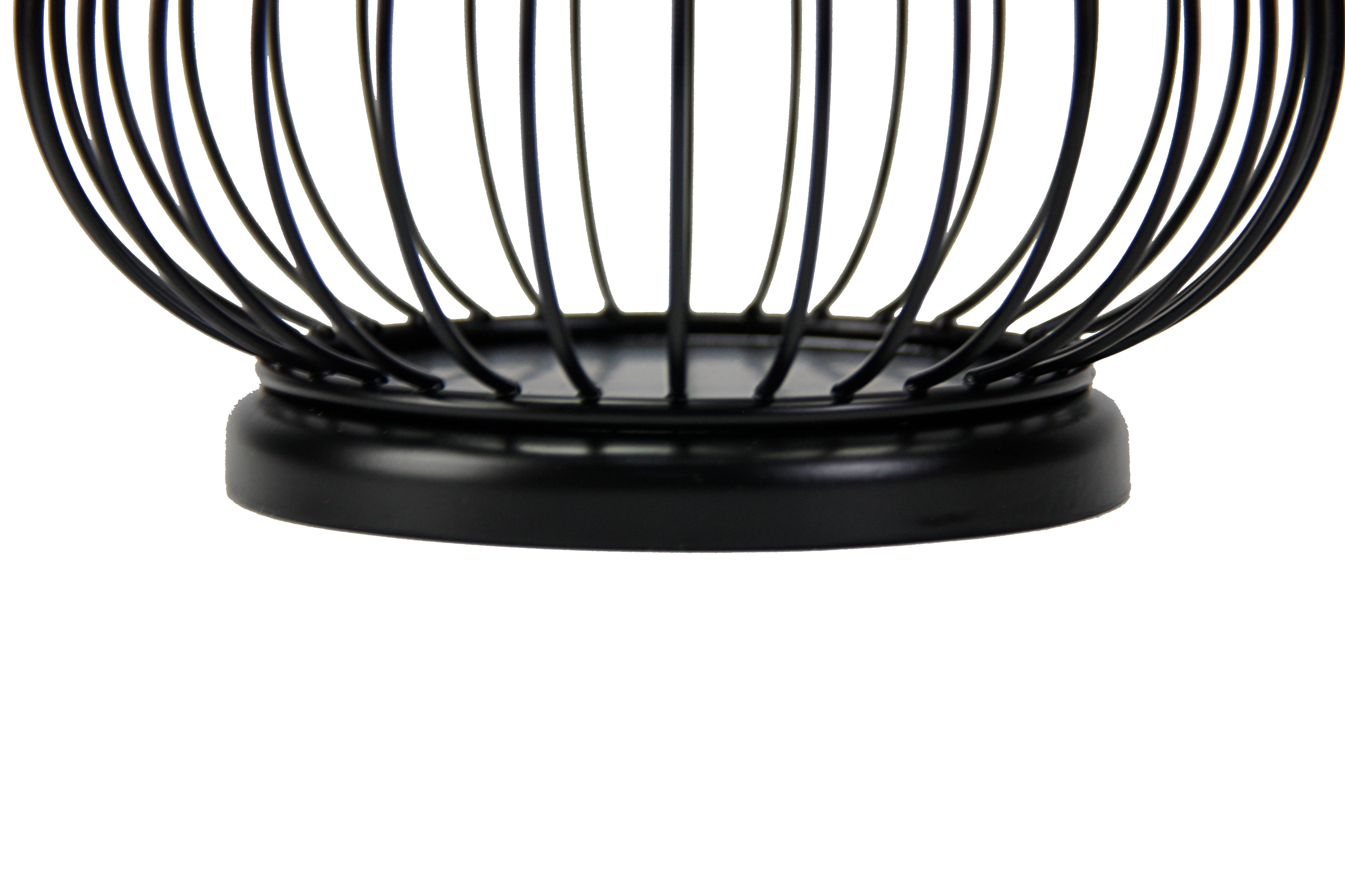 Mainstays Black Metal Wire Candleholder Lantern, 10", Medium