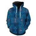 thumbnail image 1 of Abstract Pattern Men's Zipper Hoodie Fashion Teens Cool 3D Printed Spring Oversized Casual Tops Long Sleeve With Hood Jackets, 1 of 5