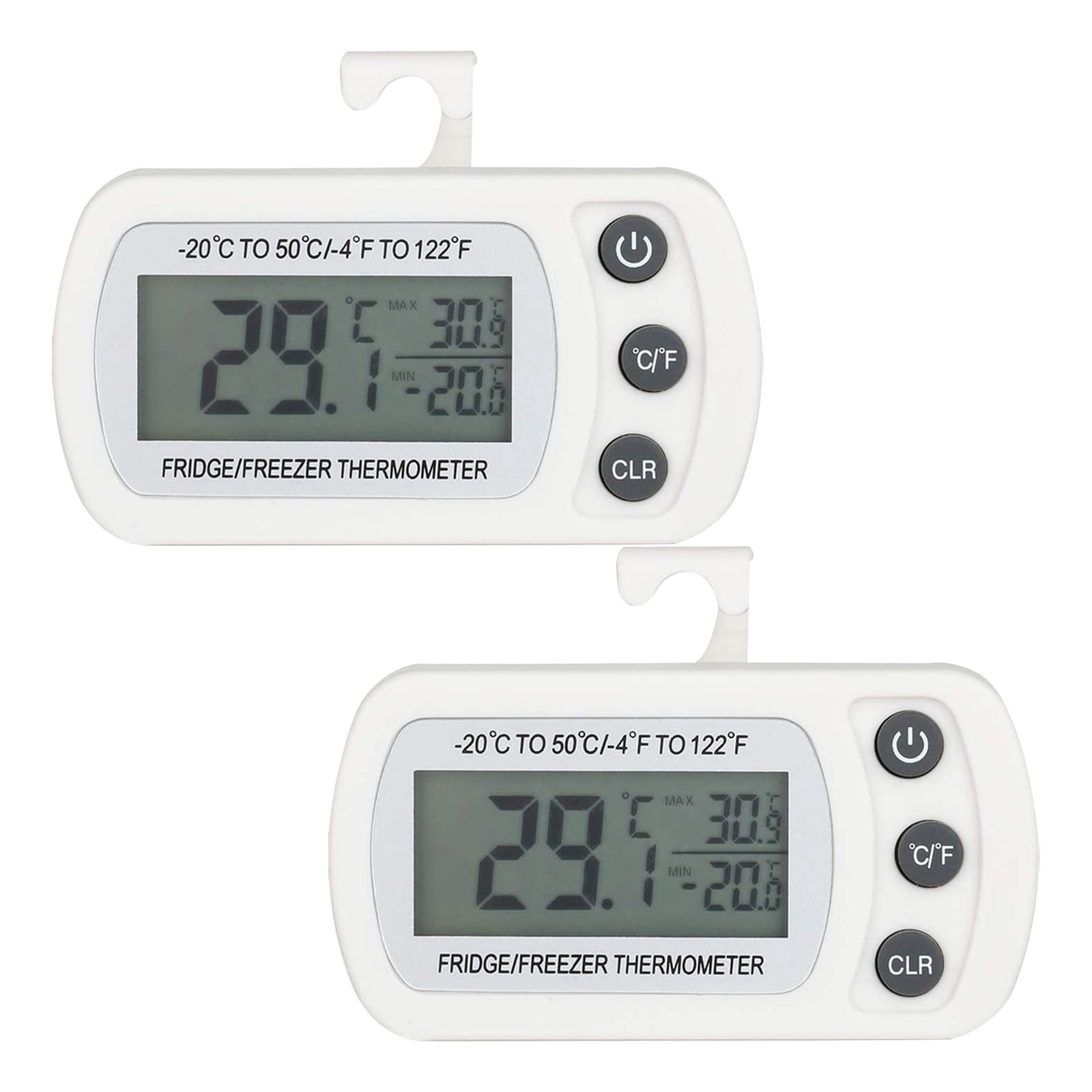 Fridge Greenhouse,Garden Office Cellar Vbestlife1 Mini Digital LCD Hygrometer,Indoor Thermometer,saving space,carrying around,precise,Humidity Monitor for Home Closet -black/white white