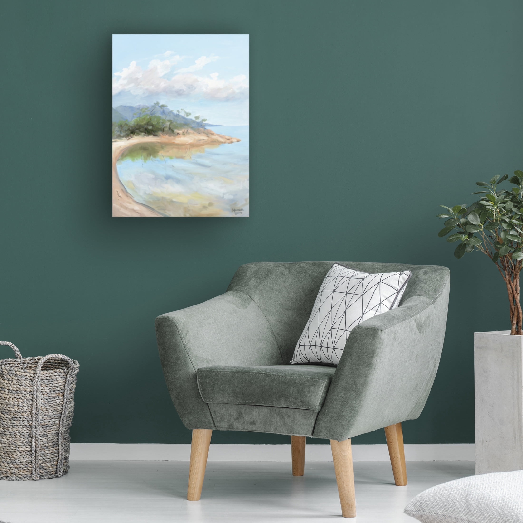 Canvas Wall Art - Meredith Howse 'Honeymoon Bay' Wall Art for Living Room, Bedroom, or Office Décor by Trademark Fine Art - 35 x 47 Inches