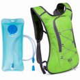 thumbnail image 1 of Mochila de bolsa de agua de doble hombro para deportes al aire libre - Mochila verde 1802 sin marcar + bolsa de agua de tubo transparente de 2L Adepaton CPB-US-CJZ592-2, 1 of 5