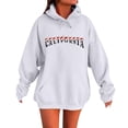 thumbnail image 1 of WILLBEST Sudadera para Mujer Ladies Fashion Casual Winter Christmas Alphabet Print Drawstring Pocket Long Sleeved Sports Hoodie 1473 X-Grande, 1 of 4