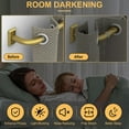 thumbnail image 5 of Gold Curtain Rods, Heavy Duty Wrap Around Curtain Rod for Windows 28 to 48 Inch, Adjustable Decorative Blackout Drapery Pole, Modern Room Darkening Rod for Blackout Curtains, Brass, 5 of 18
