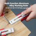 Angular Level Ruler Multifunctional Marking Level Ruler, Adjustable Positioning Marking ...
