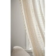 thumbnail image 7 of White Pigeon Boho Curtains for Bedroom - Bohemian ​Lace Curtains, Farmhouse Retro Window Curtain, Crochet ​Semi-Shading Tassel Beige Curtains, 2 Panels 59" x 84", 7 of 7