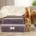 thumbnail image 4 of OUNONA Wear Resistant Light Grey Pet Step Ladder for Dogs Cats with Practical Non Slip Surface, 4 of 8