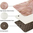 thumbnail image 4 of Pluoda Soft & Plush Korean Style Rectangular Pink Microfiber Bath Rug, 16" x 24", Non-Slip, 4 of 13