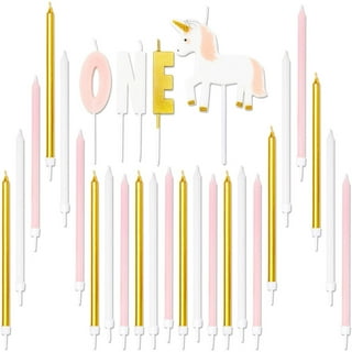 Maitys 41 Pieces Gold Candles Set Happy Birthday Letters