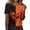 Yellow(Pumpkin Face), variant on Halloween Shirts for Women Fall Novelty Pumpkin Face Tshirts Crew Neck Short Sleeve Festival Party Trendy Fashion Clothing Orange XXL