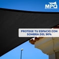 thumbnail image 4 of Malla Sombra Raschel 90% Cinta de refuerzo y ojillos Negro MPQ 5X4, 4 of 5