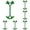 Green, variant on Fishbone Tent Stakes, Aluminum Ground Anchor Peg, Canopy Rope Buckle 3 × 1.4 Inch Lengthened Deck Nail Secure Camping Tent Hiking Sun Shade Outdoor Yard Stable Installation Hardware Fitting,Black