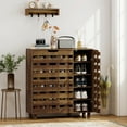 thumbnail image 2 of HOMCOM Armoire à Chaussures, Armoire de Rangement pour 20 Paires de Chaussures, Brun, 2 of 10