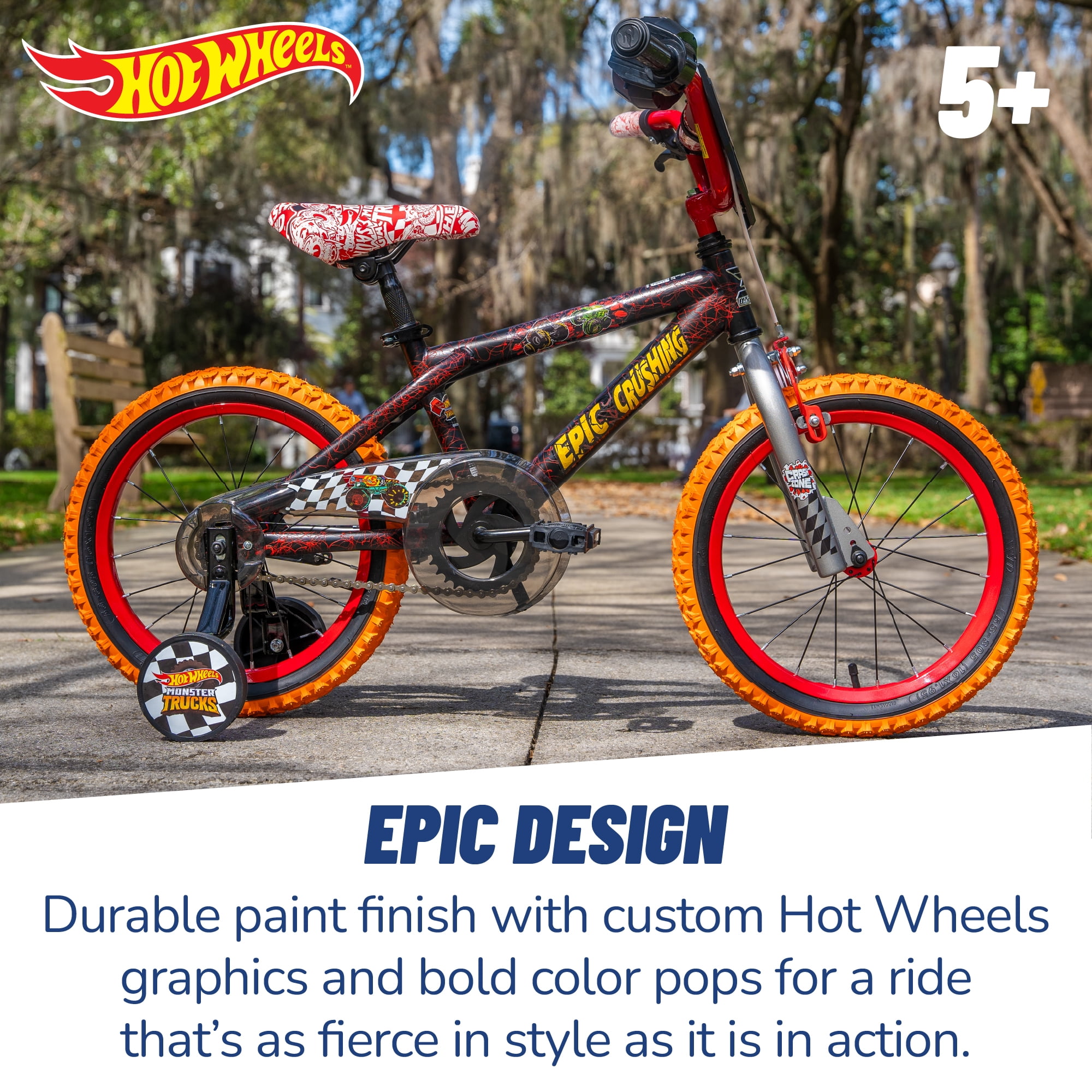 Dynacraft Hot Wheels 16-Inch Boys BMX Bike for Age 5-7 Years