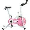 Pink Chain Drive Indoor Cycling Trainer Exercise Bike by Sunny Health & Fitness - P8100