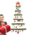 thumbnail image 3 of Árbol de Navidad para colgar en la pared, marco de madera, árbol de Navidad iluminado, decoración navideña con luz Led, decoración en forma de árbol, 3 of 5