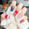 thumbnail image 2 of Christmas Decoration Fofosbeauty False Nails, Coffin Press on Nails Tips Design, Santa Claus, 2 of 9