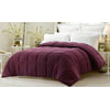 "Super Oversized - High Quality - Down Alternative Comforter - Fits Pillow Top Beds - King 110"" x 96"" - Dark Maroon"