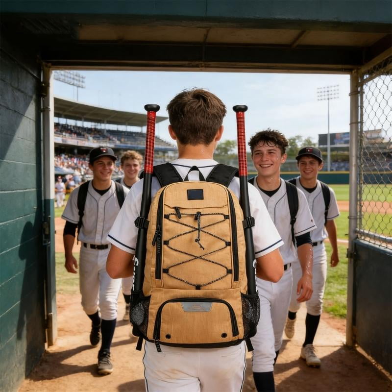 CEORPER Durable Polyester Baseball Backpack Designed For Long Term Use