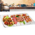 thumbnail image 6 of 1 Pack High Strength Roasting Racks,Rectangle Baking Rack,QZS Stainless Steel Grid Wire Rack,Kitchen Nonstick Net Rack for Cooking Roasting Drying,BBQ Camping Supplies 9"x 7", 6 of 7