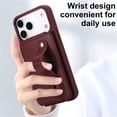 thumbnail image 2 of For IPhone 17 Pro Max Case  Premium PU Leather Wristband Holder With Multiple-Card Slots, Flip Wallet Phone Case With Detachable Crossbody,wine red,For iPhone 17 Pro Max, 2 of 8