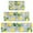 Yellow Lemon Fruit-2, variant on Yellow Lemon Fruit Leaves White Pattern Kitchen Rugs Sets Of 3,Kitchen Runner Rugs Non Skid Washable,Decorative Kitchen Floor Mats for Kitchen,Sink,Laundry,17"x30"+ 17"x47" + 17"x59"
