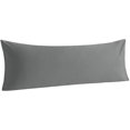 thumbnail image 1 of Cotton Body Pillowcase - Envelope Closure 20x54 Pillowcase, Breathable and Soft Bed Pillow Case, Grey, 1 of 1